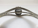 Very Nice Vintage 4.5" Sterling Silver Turquoise Southwestern Navajo Cuff - Just Stuff I Sell