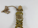 Gold Washed Lions Head Pocket Watch Chain & Watch Fob - Just Stuff I Sell