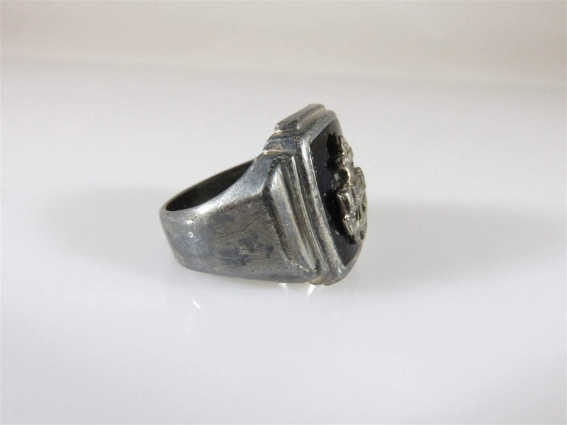 Vintage Sterling Silver USN United State Navy Ring Size 6.25 - Just Stuff I Sell