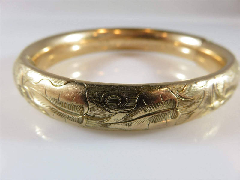 Antique Victorian Gold Filled Etched Bracelet Cam & Co Approx 6 1/2" Wrist - Just Stuff I Sell