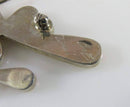 Lovely Zuni Caroline Edaakie Sterling Silver Inlaid Roadrunner Brooch/Pendant - Just Stuff I Sell