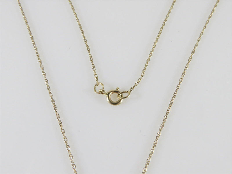 10K Gold & 20 Diamond Heart Pendant with Dainty 10 Karat Gold Necklace - Just Stuff I Sell