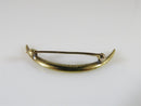 Lovely Victorian Edwardian Crescent Moon Pin 14K Yellow Gold Wedding Gift - Just Stuff I Sell