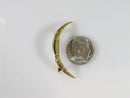 Lovely Victorian Edwardian Crescent Moon Pin 14K Yellow Gold Wedding Gift - Just Stuff I Sell