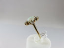 Early/Late Victorian Opal & Diamond Alternative Wedding Ring Size 5 Old Mine Cut Diamonds - Just Stuff I Sell