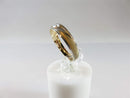 10K Gold Women's Etch & Brushed Yellow Gold Basic 4mm Wedding Band Size 6.75 - Just Stuff I Sell