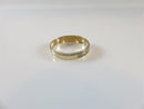 10K Gold Women's Etch & Brushed Yellow Gold Basic 4mm Wedding Band Size 6.75 - Just Stuff I Sell