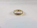 10K Gold Women's Etch & Brushed Yellow Gold Basic 4mm Wedding Band Size 6.75 - Just Stuff I Sell