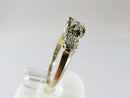 Vintage .22 TCW Diamond Engagement Ring Size 5.5 Solitaire with Accents - Just Stuff I Sell