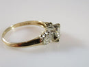 Vintage .22 TCW Diamond Engagement Ring Size 5.5 Solitaire with Accents - Just Stuff I Sell