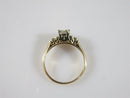 Vintage .22 TCW Diamond Engagement Ring Size 5.5 Solitaire with Accents - Just Stuff I Sell