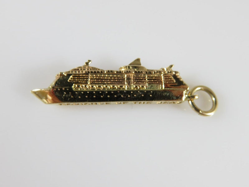 Radiance of the Sea Cruise Line 14K Gold 3D Ship Charm/Pendant Royal Caribbean - Just Stuff I Sell