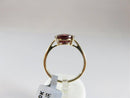 Glenn Lehrer 10K Gold Cognac Topaz Ring Size 9 Burgundy Red Topaz Ring - Just Stuff I Sell