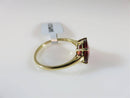 Glenn Lehrer 10K Gold Cognac Topaz Ring Size 9 Burgundy Red Topaz Ring - Just Stuff I Sell