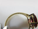 Glenn Lehrer 10K Gold Cognac Topaz Ring Size 9 Burgundy Red Topaz Ring - Just Stuff I Sell