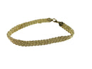 Aurafin 10K Yellow Gold Braided Chain Bracelet 8" 7.75mm Wide 5.1 Grams — Bracelets • 10K, Gold — front view