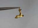 Cute Seal with Fish Solid 14K Yellow Gold 3D Travel Charm/Pendant - Just Stuff I Sell