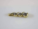 10K Yellow Gold 3 Diamond Journey Pendant 3.35mm, 2.72mm & 2.52mm - Just Stuff I Sell