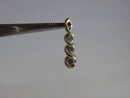 10K Yellow Gold 3 Diamond Journey Pendant 3.35mm, 2.72mm & 2.52mm - Just Stuff I Sell