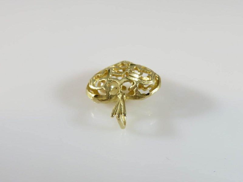 3D Diamond Etched Pearl & 14K Yellow Gold Michael Anthony Pendant - Just Stuff I Sell