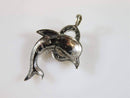10K White Gold 15 Diamond Accented Dolphin Pendant, Gold Dolphin Pendant - Just Stuff I Sell