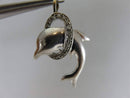 10K White Gold 15 Diamond Accented Dolphin Pendant, Gold Dolphin Pendant - Just Stuff I Sell