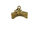 Italian Rialto Bridge 18K Yellow Gold 3D Travel Charm/Pendant product image for Just Stuff I Sell, clear front view, neutral background, original listing photo, optimized descriptive alt text, centered composition
