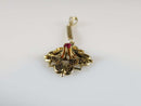 Antique Edwardian Art Nouveau 10K Gold Lavalier Pendant with Natural Pink Topaz - Just Stuff I Sell