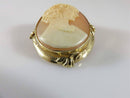 Lovely Vintage 14K Yellow Gold Carved Cameo Brooch & Pendant Signed LL 6.2 grams - Just Stuff I Sell
