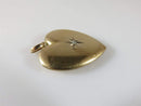 Victorian 10K Yellow Gold 4 gram Rough Cut Diamond Heart Pendant Charm - Just Stuff I Sell