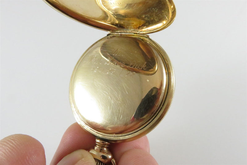 Waltham 1890 Seaside Pocket Watch 6S 15 Jewel Double Hunter Cashier Case - Just Stuff I Sell