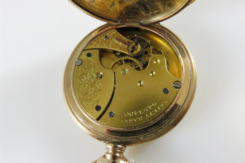 Waltham 1890 Seaside Pocket Watch 6S 15 Jewel Double Hunter Cashier Case - Just Stuff I Sell