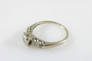14 Karat White Gold & 5 Diamond Illusion Promise/Engagement Ring Size 7.5 - Just Stuff I Sell