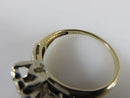 Vintage 14K Bi Gold 5 Diamond Engagement/Promise Ring Size 4.75 - Just Stuff I Sell