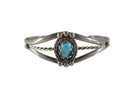 Very Nice Vintage 4.5" Sterling Silver Turquoise Southwestern Navajo Cuff - Just Stuff I Sell