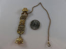 Gold Washed Lions Head Pocket Watch Chain & Watch Fob - Just Stuff I Sell