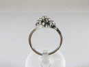 10K White Gold Sapphire & Diamond 2.4 Gram Cluster Ring Size 4.5 Hallmark CTR - Just Stuff I Sell