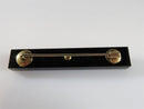 14K Gold Onyx Seed Pearl Mourning Brooch Bar Style 2 3/8" Long 9.7 grams - Just Stuff I Sell