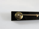 14K Gold Onyx Seed Pearl Mourning Brooch Bar Style 2 3/8" Long 9.7 grams - Just Stuff I Sell