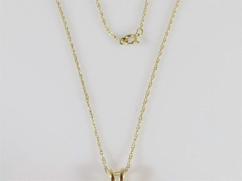Solid 14K Yellow Gold 18.5" Rope Chain Necklace with 14K Heart Pendant 2.8 Gram - Just Stuff I Sell