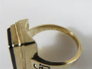 10K Yellow Gold Campbell University BA Class Ring Engraved Onyx 8.1 Gram Sz 8.25 - Just Stuff I Sell