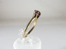 4.3mm Round Cut Pink OMC Tourmaline Solitaire Engagement Ring 10K Gold Size 5.5 - Just Stuff I Sell