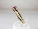 4.3mm Round Cut Pink OMC Tourmaline Solitaire Engagement Ring 10K Gold Size 5.5 - Just Stuff I Sell