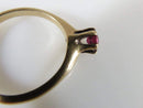 4.3mm Round Cut Pink OMC Tourmaline Solitaire Engagement Ring 10K Gold Size 5.5 - Just Stuff I Sell