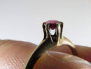 4.3mm Round Cut Pink OMC Tourmaline Solitaire Engagement Ring 10K Gold Size 5.5 - Just Stuff I Sell