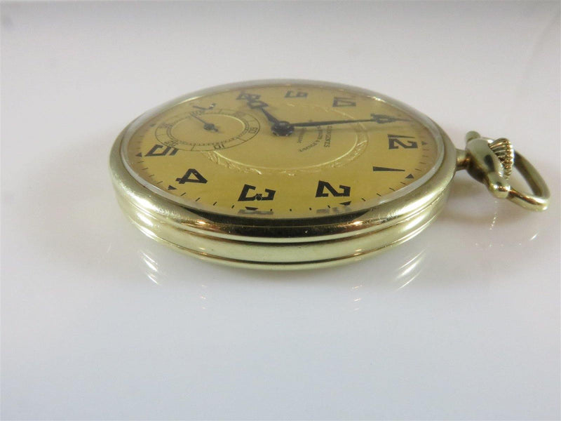 Rare & Beautiful 1920 Art Deco Longines 14K Gold Pocket Watch Size 8s 17 Jewels - Just Stuff I Sell