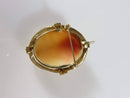 Lovely Vintage 14K Yellow Gold Carved Cameo Brooch & Pendant Signed LL 6.2 grams - Just Stuff I Sell