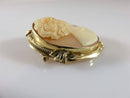 Lovely Vintage 14K Yellow Gold Carved Cameo Brooch & Pendant Signed LL 6.2 grams - Just Stuff I Sell