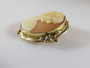 Lovely Vintage 14K Yellow Gold Carved Cameo Brooch & Pendant Signed LL 6.2 grams - Just Stuff I Sell