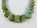 Gorgeous High Polish Green & Brown Santo Domingo Style Turquoise Disc Necklace - Just Stuff I Sell